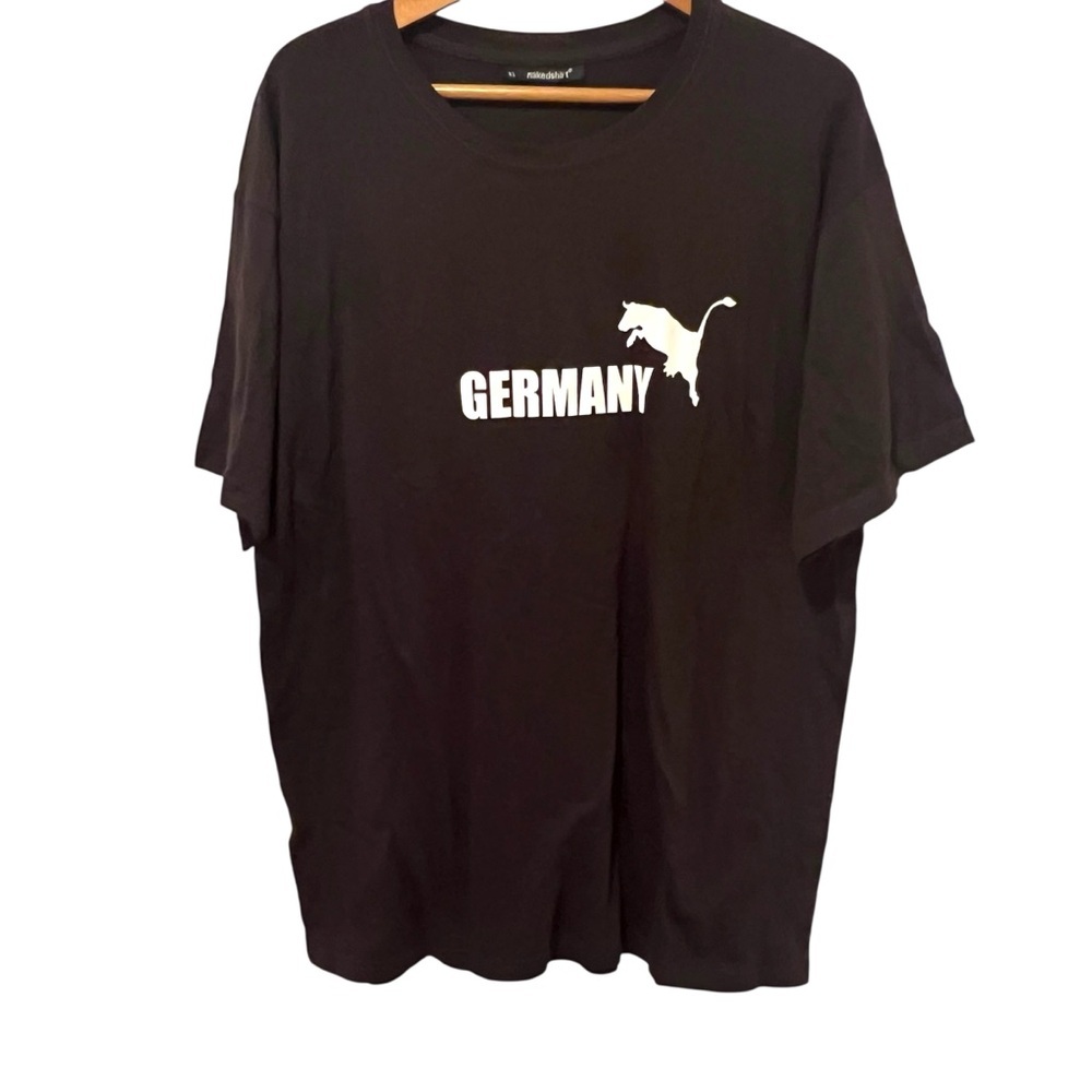 Nakedshirt Germany Tee, Brown XL